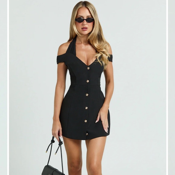 Showpo black mini dress size XS - Picture 2 of 5